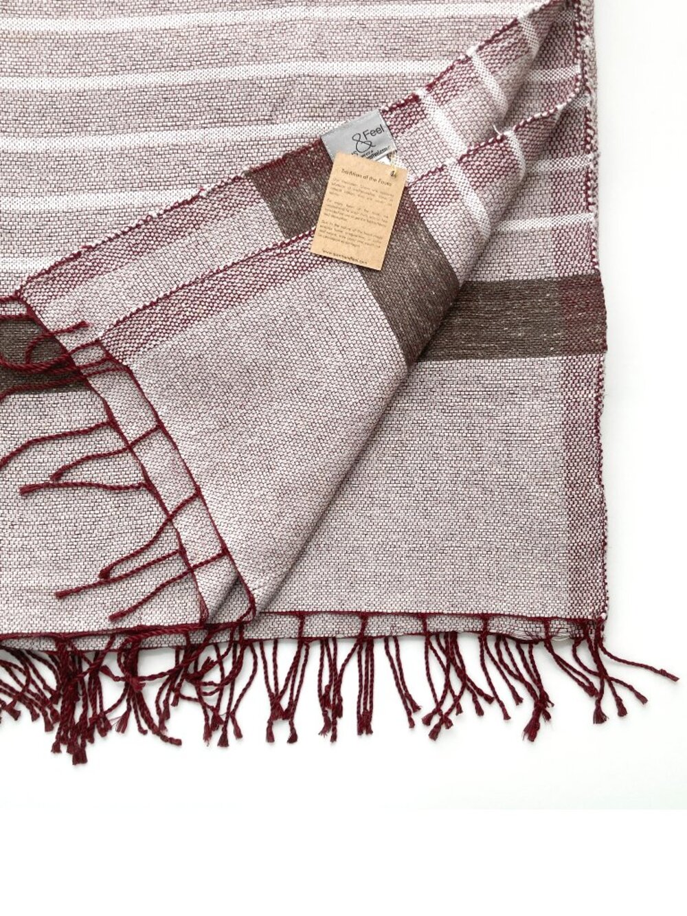 NWT Linen & Bamboo Throw Blanket Hammam FOUTA Scents & Feel